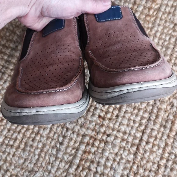 Men's Rieker leather slip-ons - Picture 8 of 12